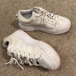 adidas Women's white Platform Sneakers